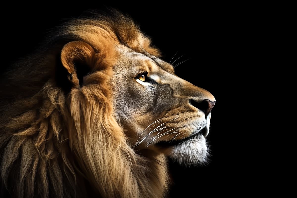 Lion symbolizing strength and leadership